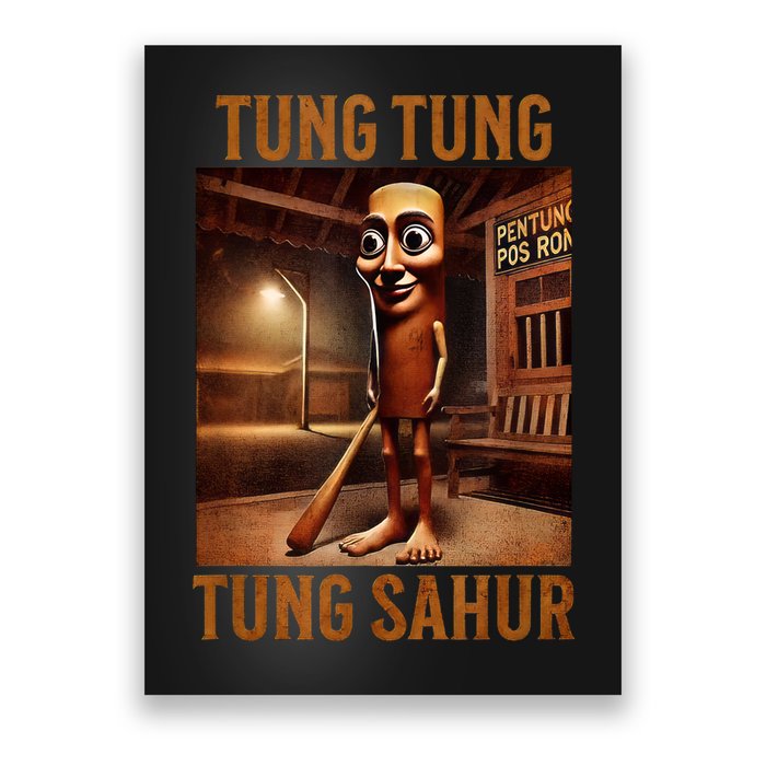 Tung Tung Tung Sahur Italian Brainrot Meme Poster