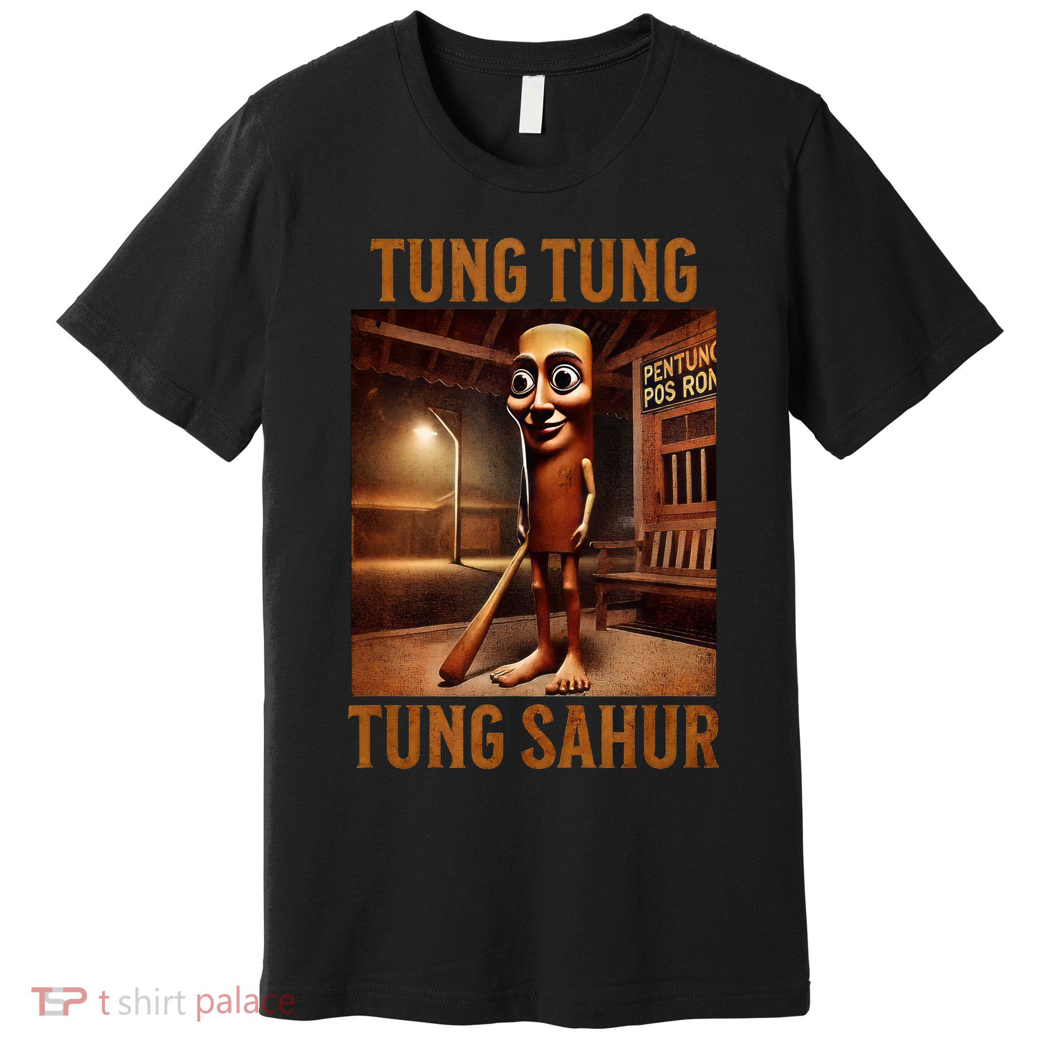 Tung Tung Tung Sahur Italian Brainrot Meme Premium T-Shirt