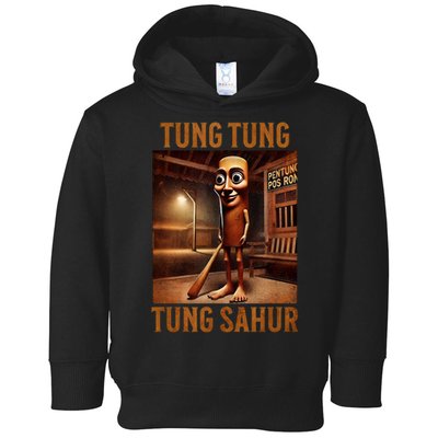 Tung Tung Tung Sahur Italian Brainrot Meme Toddler Hoodie
