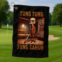 Tung Tung Tung Sahur Italian Brainrot Meme Golf Towel
