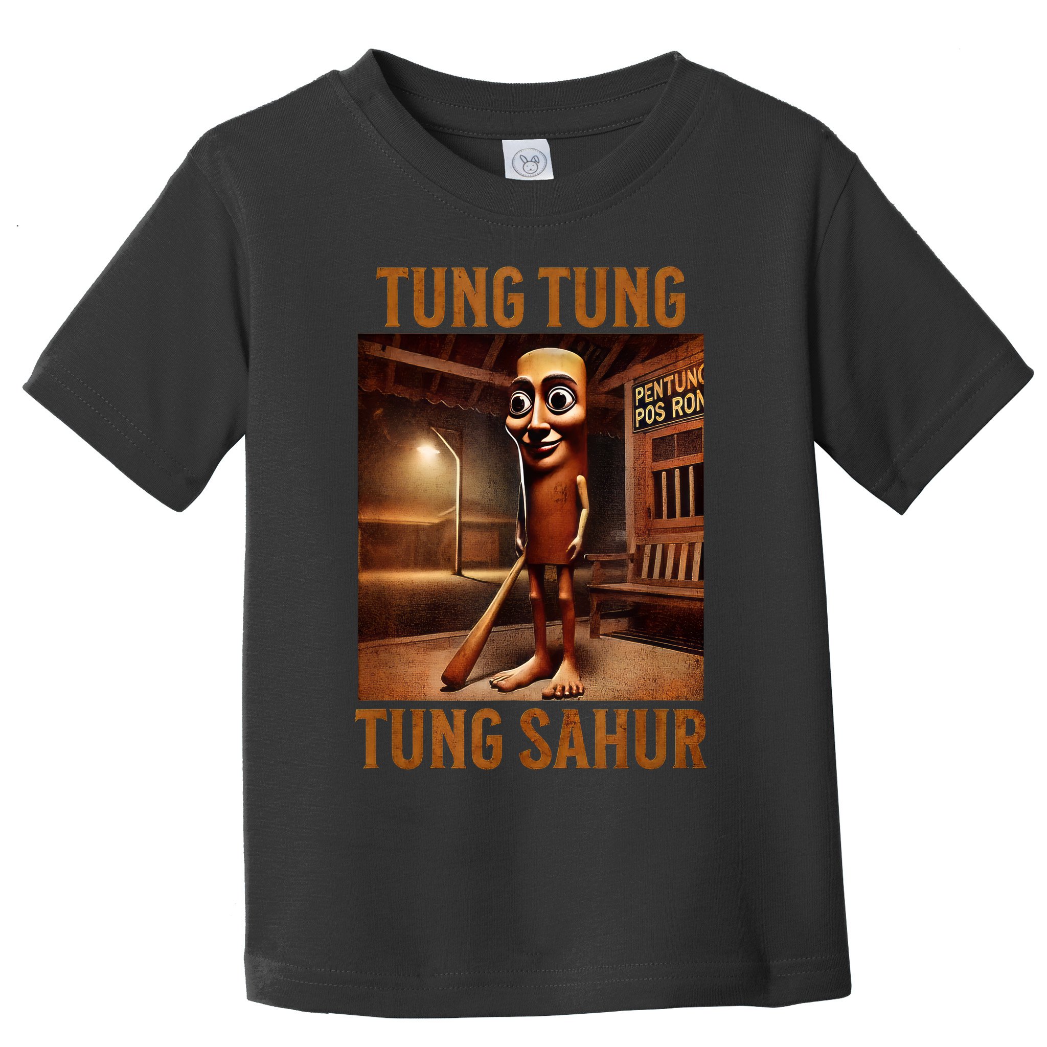 Tung Tung Tung Sahur Italian Brainrot Meme Toddler T-Shirt