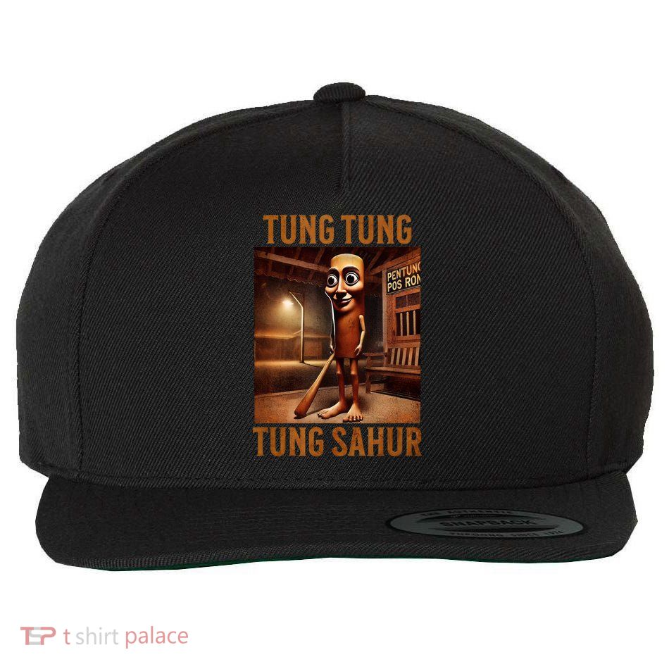 Tung Tung Tung Sahur Italian Brainrot Meme Wool Snapback Cap