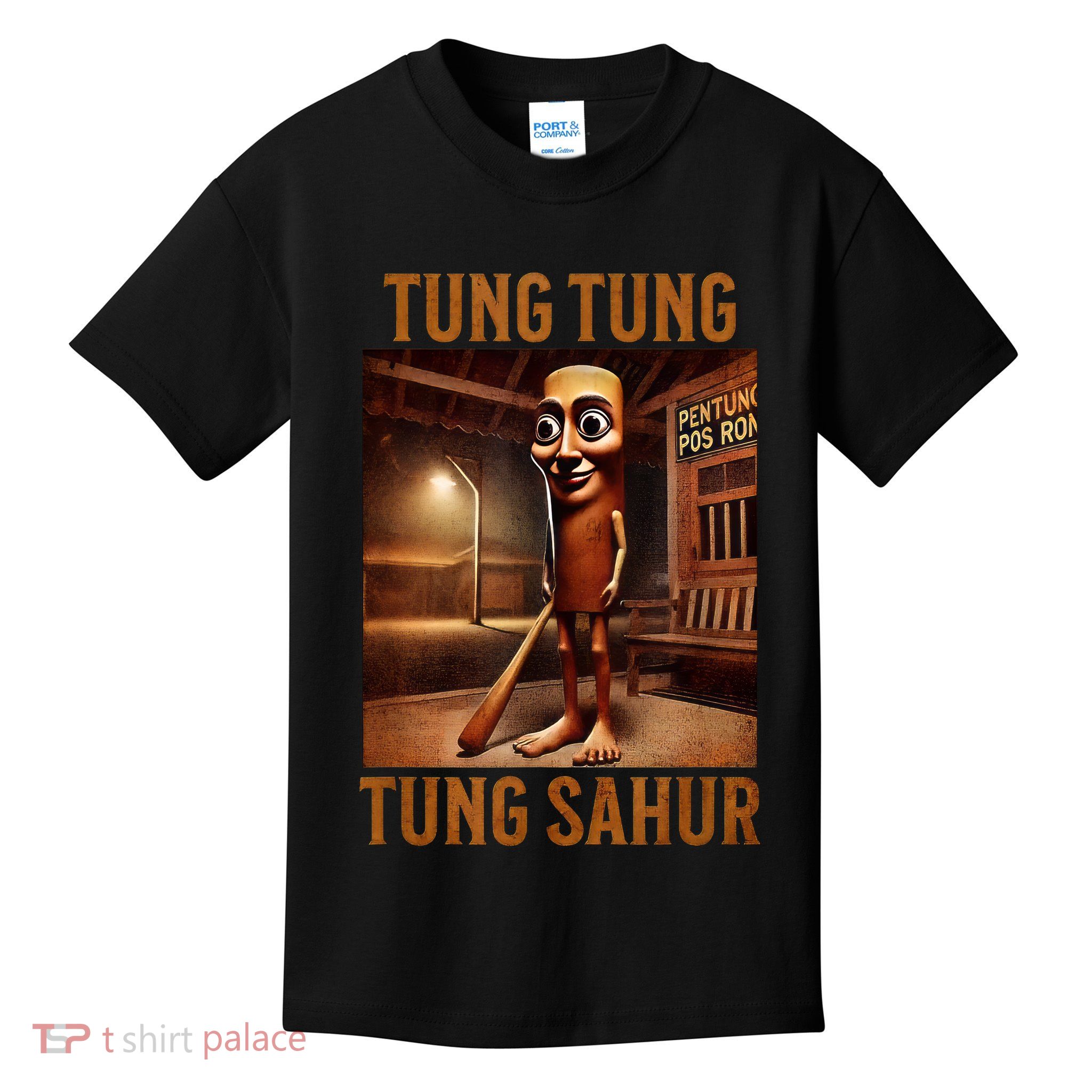 Tung Tung Tung Sahur Italian Brainrot Meme Kids T-Shirt