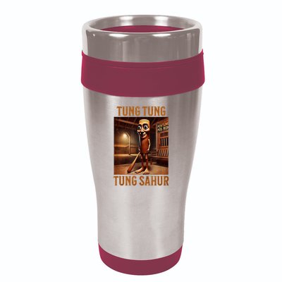 Tung Tung Tung Sahur Italian Brainrot Meme 16oz Travel Tumbler