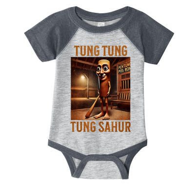Tung Tung Tung Sahur Italian Brainrot Meme Infant Baby Jersey Bodysuit