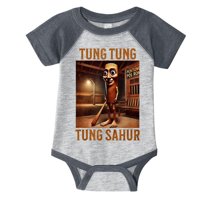 Tung Tung Tung Sahur Italian Brainrot Meme Infant Baby Jersey Bodysuit