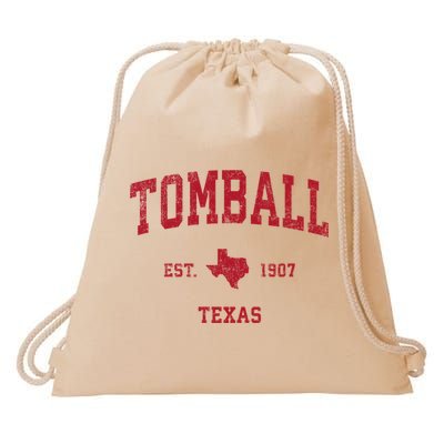 Tomball Texas Tx Vintage Sports Drawstring Bag