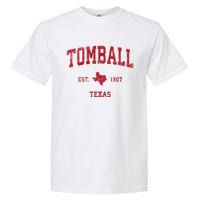 Tomball Texas Tx Vintage Sports Garment-Dyed Heavyweight T-Shirt