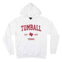 Tomball Texas Tx Vintage Sports Hoodie