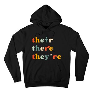 There Their TheyRe English Grammar Teacher Back To School Hoodie