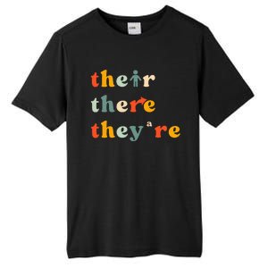 There Their TheyRe English Grammar Teacher Back To School Tall Fusion ChromaSoft Performance T-Shirt