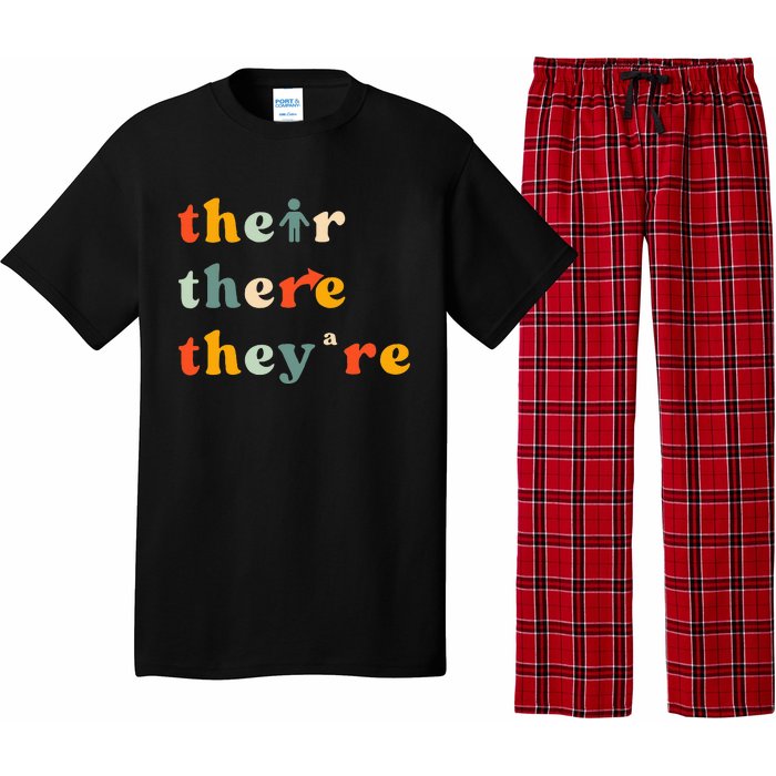 There Their TheyRe English Grammar Teacher Back To School Pajama Set