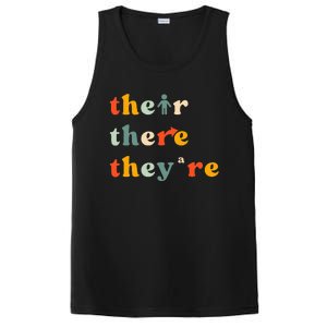 There Their TheyRe English Grammar Teacher Back To School PosiCharge Competitor Tank