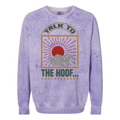 Talk To The Hoof Colorblast Crewneck Sweatshirt