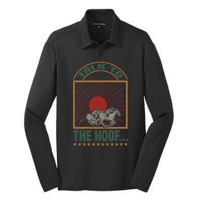 Talk To The Hoof Silk Touch Performance Long Sleeve Polo