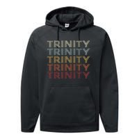 Trinity Texas Trinity Tx Vintage Text Performance Fleece Hoodie