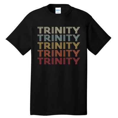 Trinity Texas Trinity Tx Vintage Text Tall T-Shirt