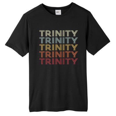 Trinity Texas Trinity Tx Vintage Text Tall Fusion ChromaSoft Performance T-Shirt