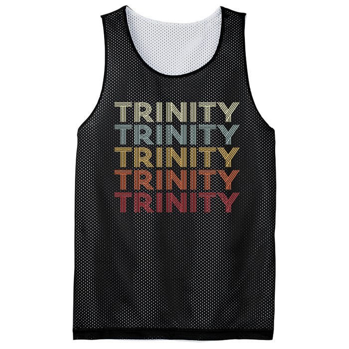 Trinity Texas Trinity Tx Vintage Text Mesh Reversible Basketball Jersey Tank