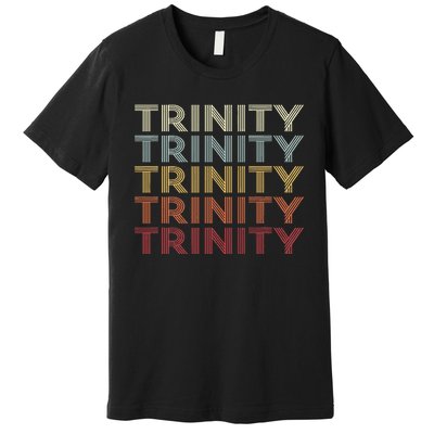 Trinity Texas Trinity Tx Vintage Text Premium T-Shirt