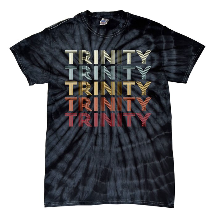 Trinity Texas Trinity Tx Vintage Text Tie-Dye T-Shirt