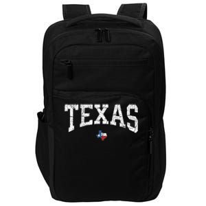 Texas T Texas State Map Flag Distressed Impact Tech Backpack