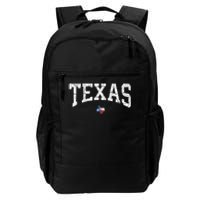 Texas T Texas State Map Flag Distressed Daily Commute Backpack