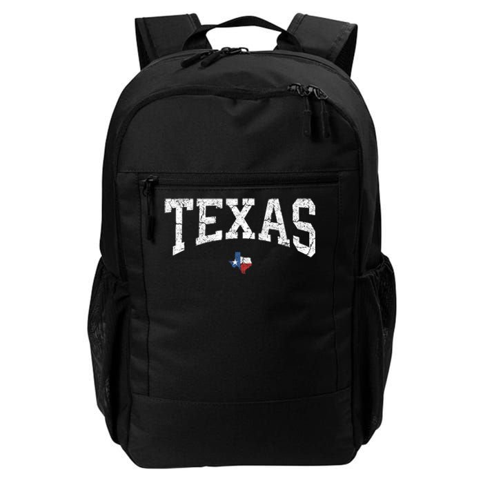 Texas T Texas State Map Flag Distressed Daily Commute Backpack