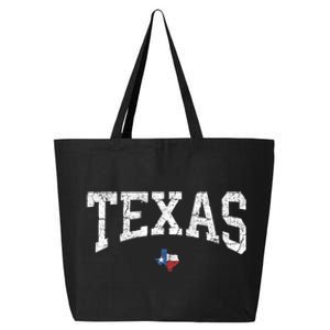 Texas T Texas State Map Flag Distressed 25L Jumbo Tote