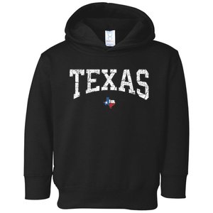 Texas T Texas State Map Flag Distressed Toddler Hoodie