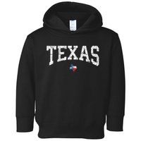 Texas T Texas State Map Flag Distressed Toddler Hoodie