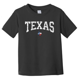 Texas T Texas State Map Flag Distressed Toddler T-Shirt