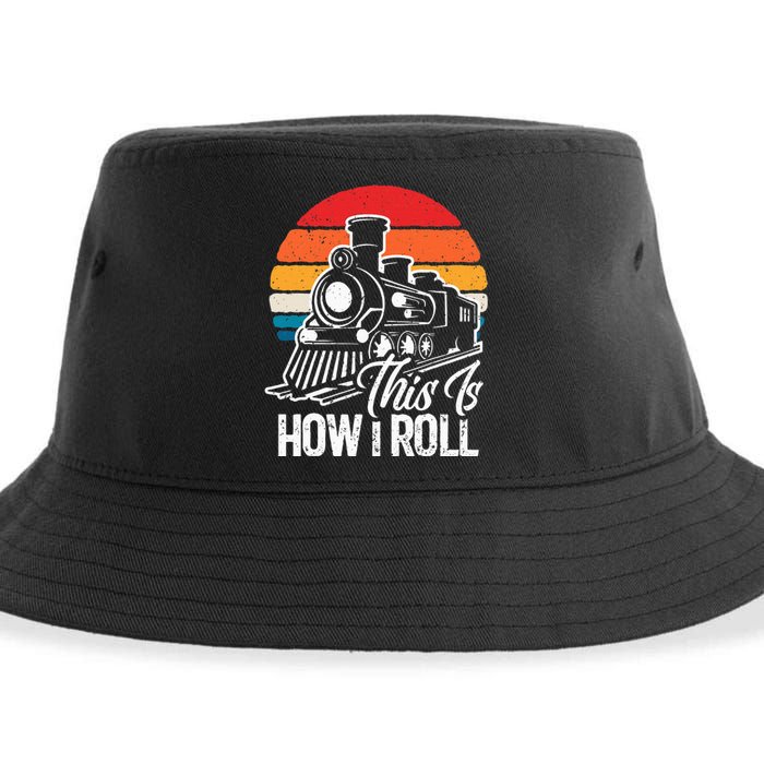 Train T This Is How I Roll Train Lover Sustainable Bucket Hat