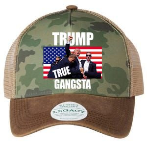 Trump The True Gangster Survived Association Legacy Tie Dye Trucker Hat