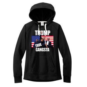 Trump The True Gangster Survived Association Women's Fleece Hoodie