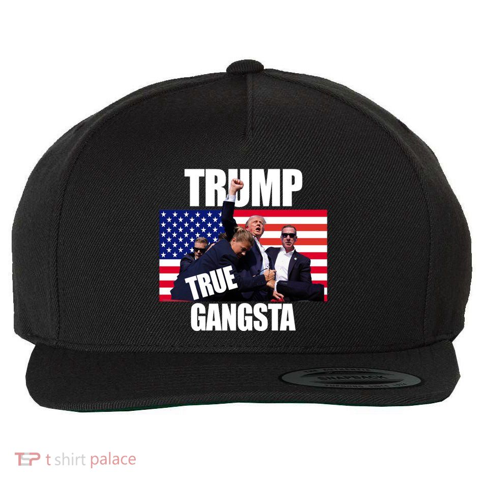 Trump The True Gangster Survived Association Wool Snapback Cap