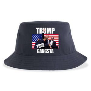 Trump The True Gangster Survived Association Sustainable Bucket Hat