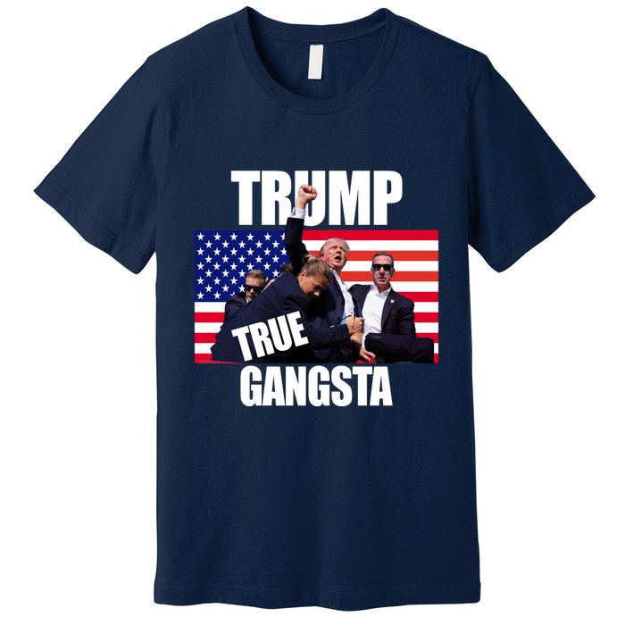 Trump The True Gangster Survived Association Premium T-Shirt