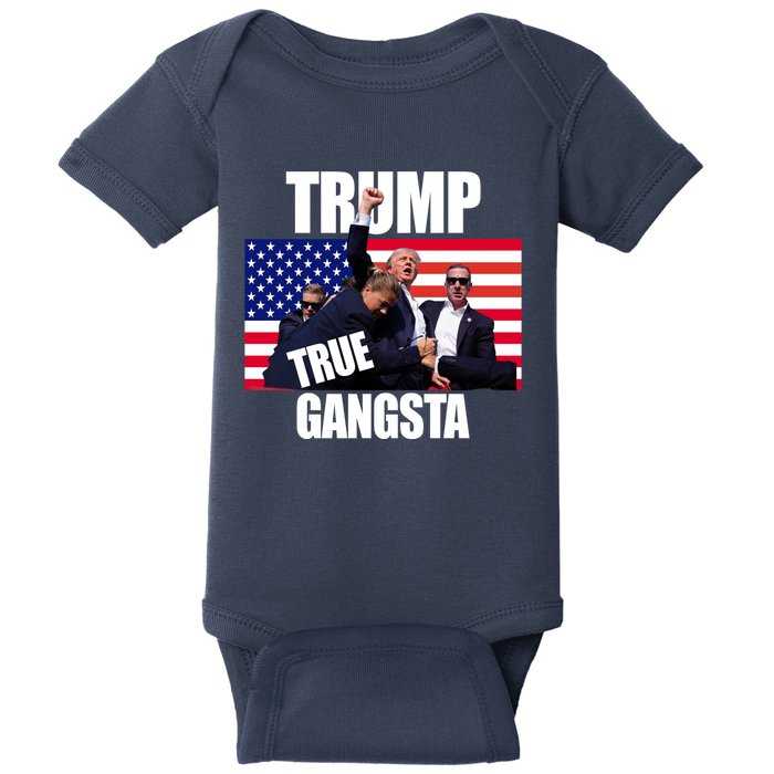 Trump The True Gangster Survived Association Baby Bodysuit