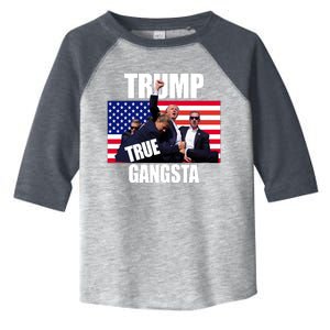 Trump The True Gangster Survived Association Toddler Fine Jersey T-Shirt