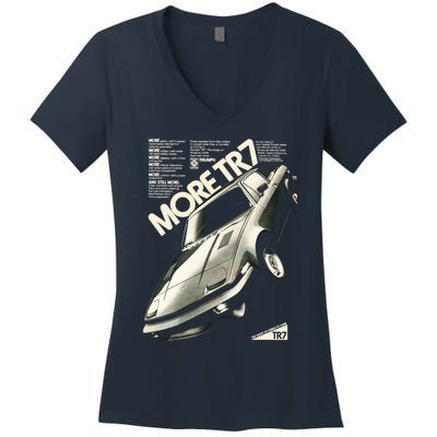 Triumph Tr7 Women's V-Neck T-Shirt