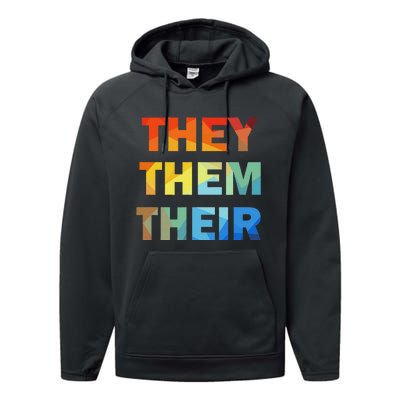 They Them Their Nb Pronoun Pride Performance Fleece Hoodie