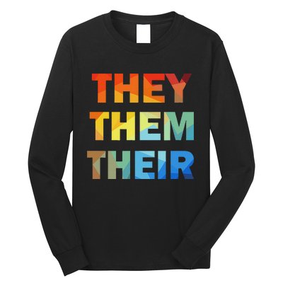 They Them Their Nb Pronoun Pride Long Sleeve Shirt