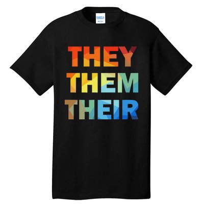 They Them Their Nb Pronoun Pride Tall T-Shirt