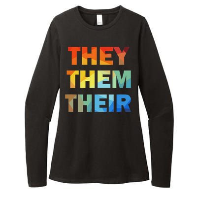 They Them Their Nb Pronoun Pride Womens CVC Long Sleeve Shirt