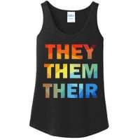 They Them Their Nb Pronoun Pride Ladies Essential Tank