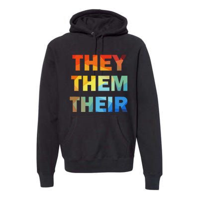 They Them Their Nb Pronoun Pride Premium Hoodie