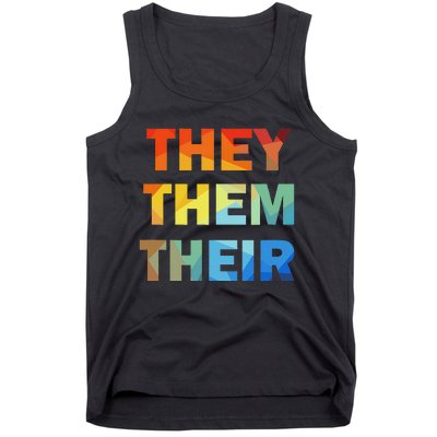 They Them Their Nb Pronoun Pride Tank Top