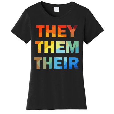 They Them Their Nb Pronoun Pride Women's T-Shirt