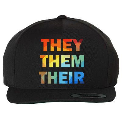 They Them Their Nb Pronoun Pride Wool Snapback Cap